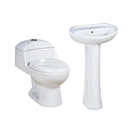 Pedestal basin Lavabo Wash Hand Ceramic Basin Porcelain Art counter basin Sink Tap Faucet